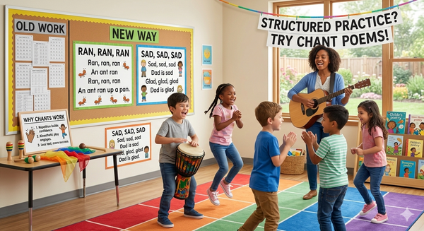 Tired of Direct Phonics Instruction and Worksheets?  Try Chant Poems for Structured Practice!