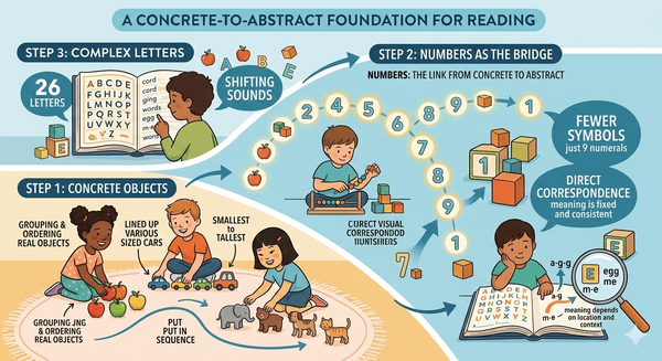 To teach reading teach numbers first