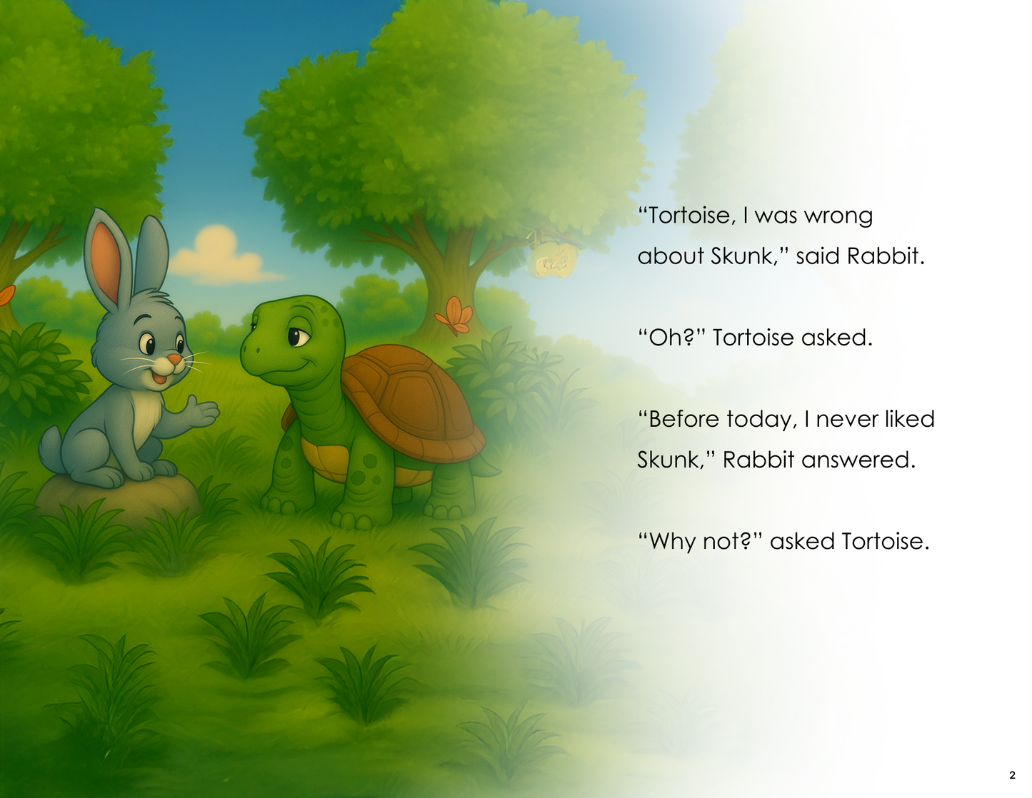 Rabbit Learns Skunk is Sincere