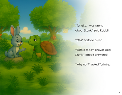 Rabbit Learns Skunk is Sincere